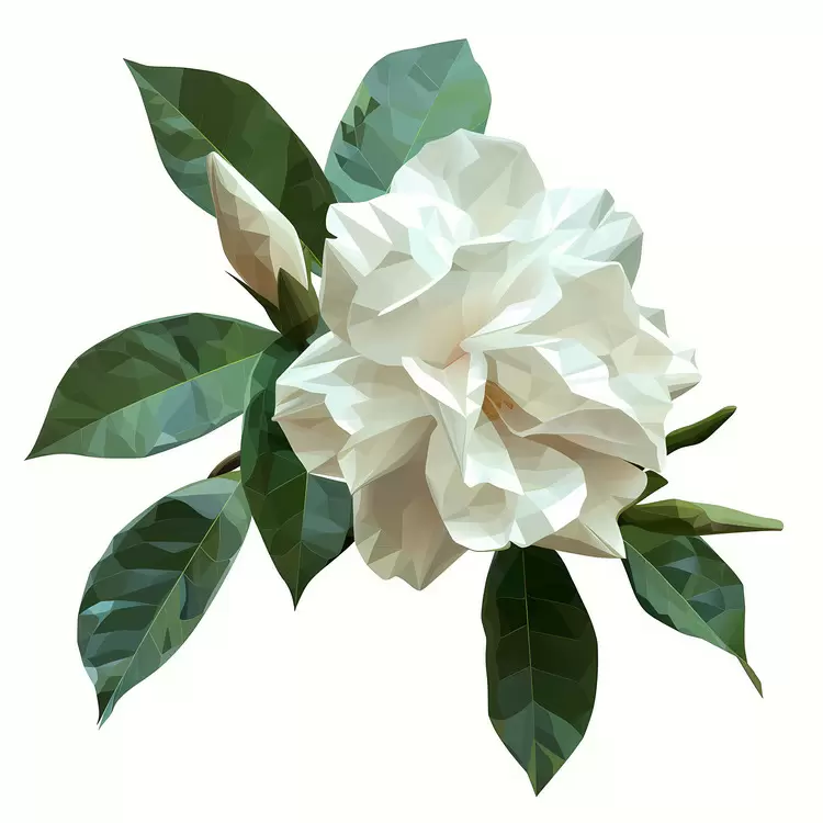 Botanical illustration Gloriosa lily Floral illustration Don't use sentences Flowers in lowpoly style