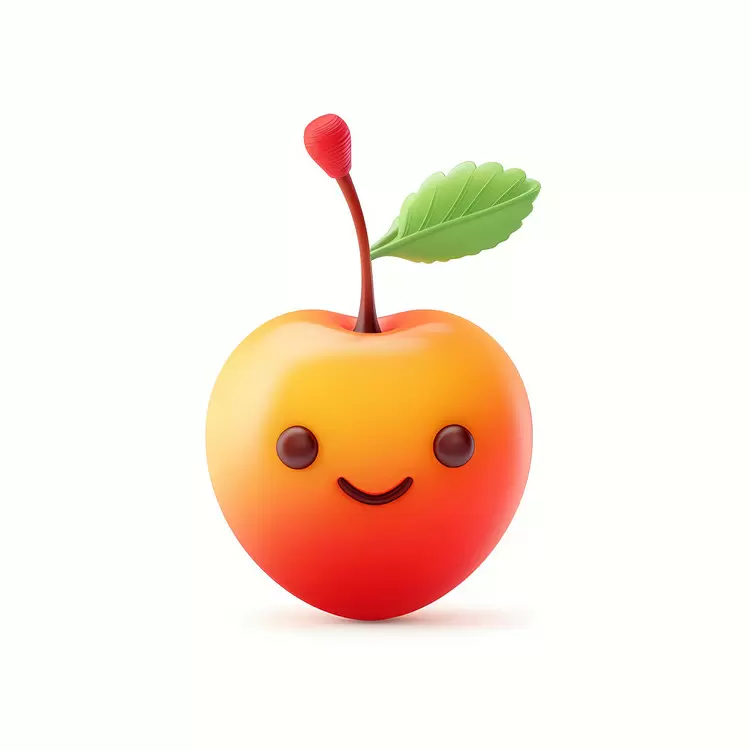 Colorful fruit Healthy fruit Delicious apple Apple smiling Juicy apple