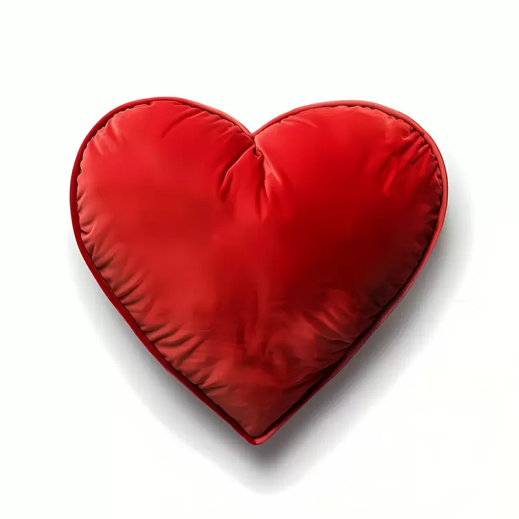 pink romantic red heart pillow