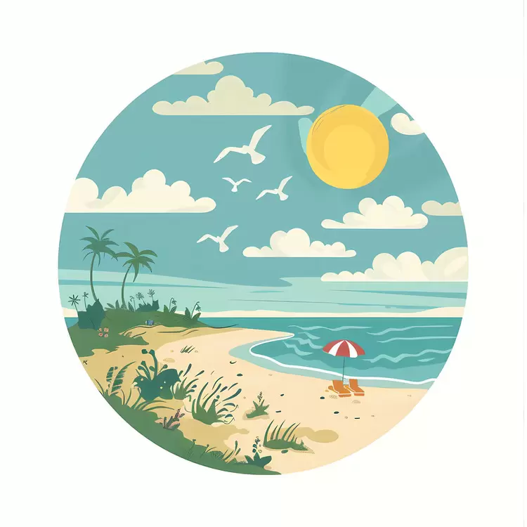 clouds Summer Begins blue sky sand ocean