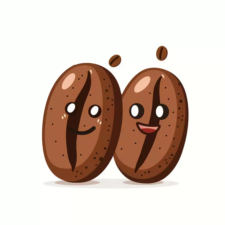 caffeinated coffee beans happy coffee beans coffee smile emotional coffee beans coffee characters