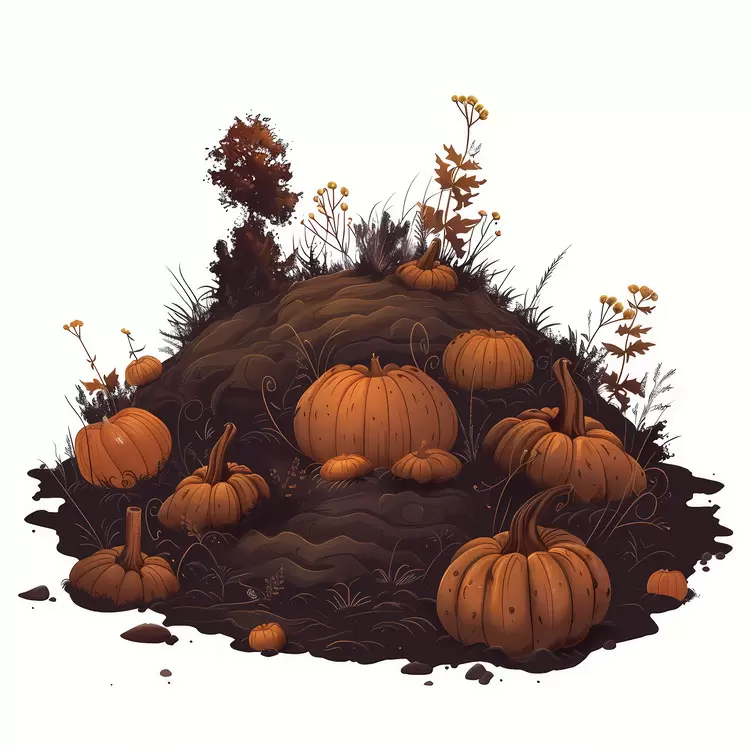 Mound Nature Autumnal Field Rural