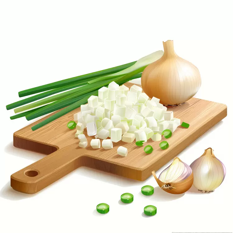 chives spring onions chopped onions shallots scallions