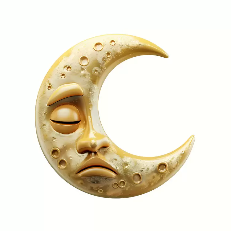 White Luna Yellow Night Round