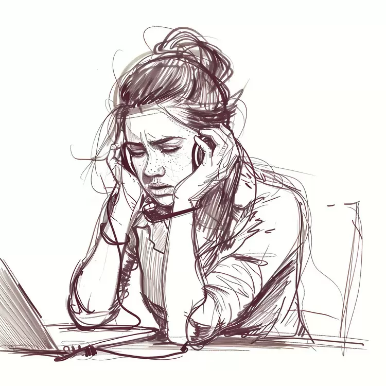 technology ink music earbuds overwork