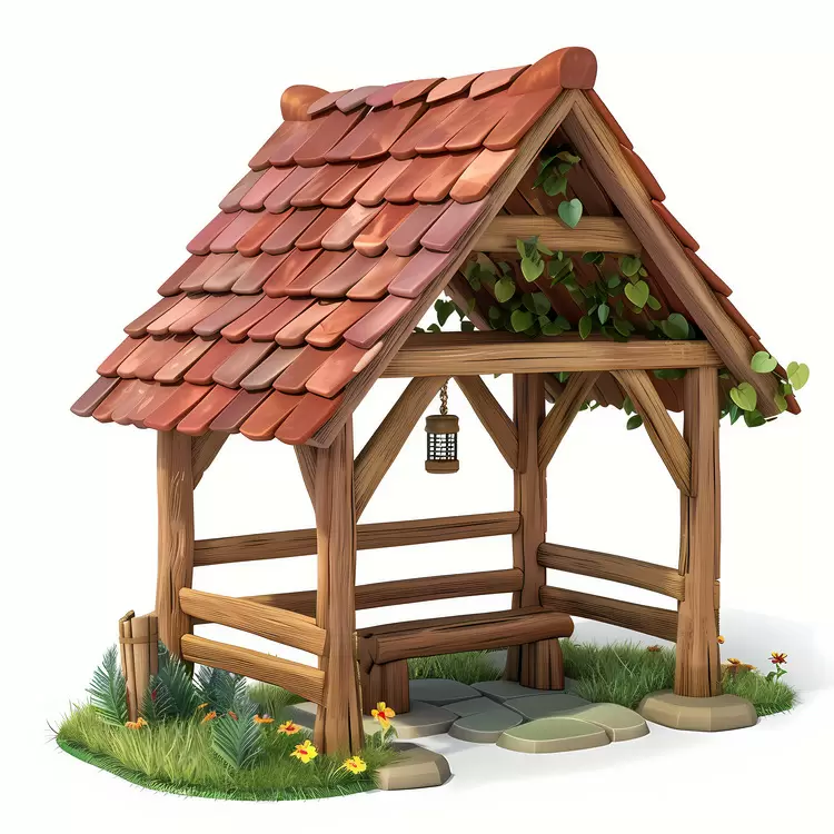 pavilion for  : wooden gazebo outdoor shelter summer house small garden structure