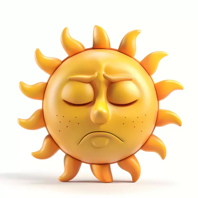 sun face sadness emotions