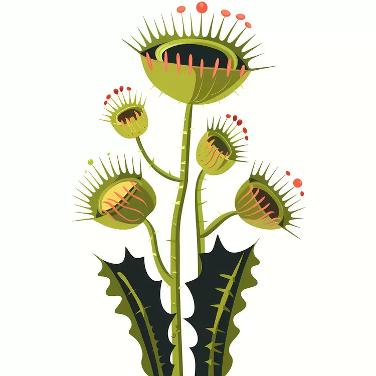 spiky poisonous plant flower