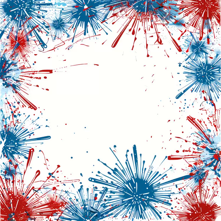Artistic Stars and Stripes Independence Day 4th of July Colorful