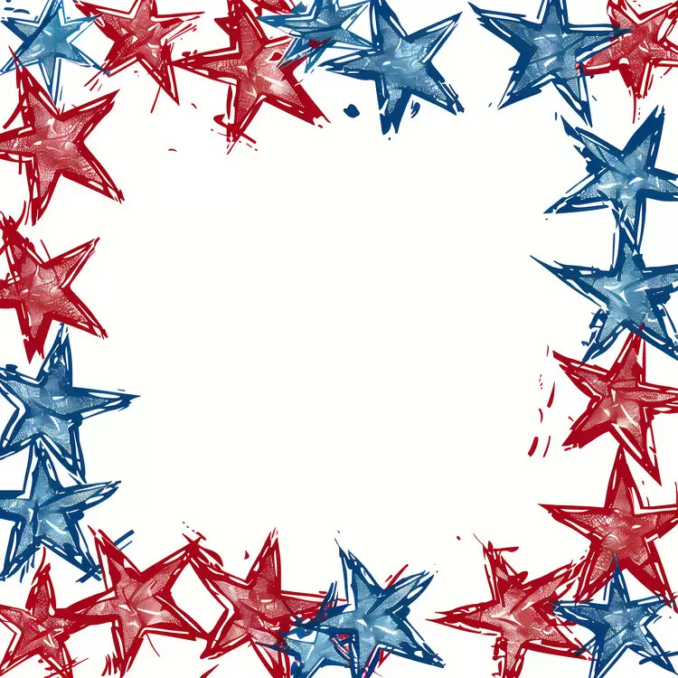 frame american flag white independence day holiday