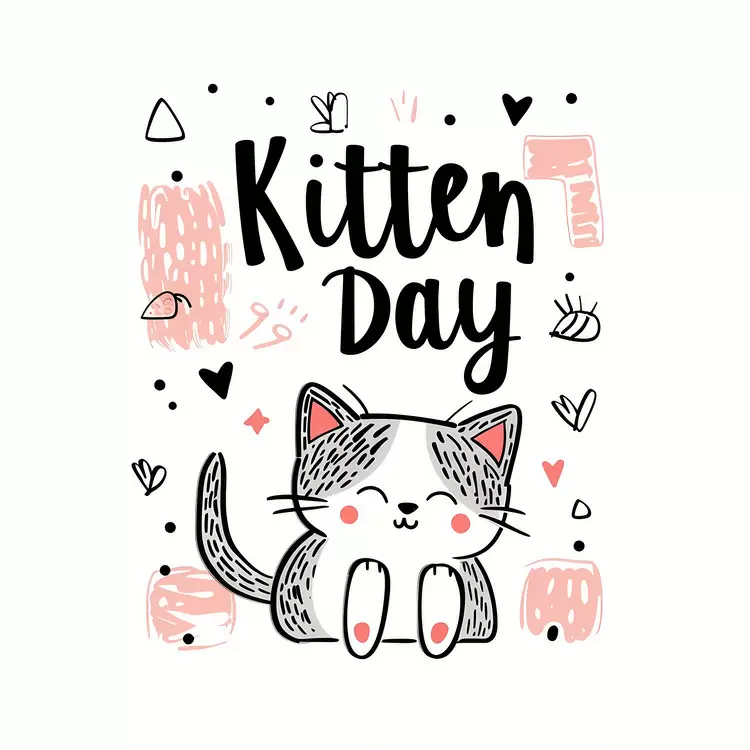 Funny Pet Whimsical Animals Kitten
