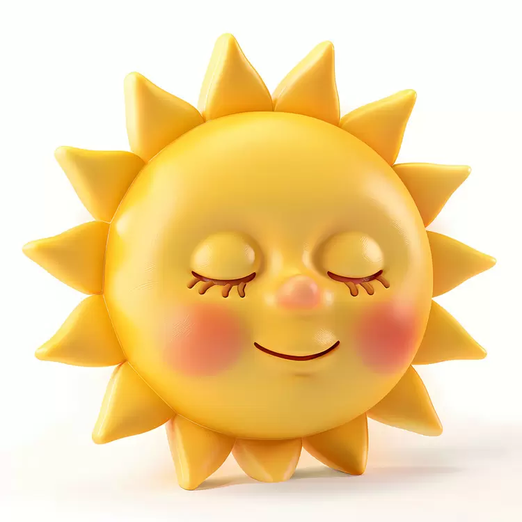 yellow smiley face with closed eyes emoji happiness brightness Happy Sun