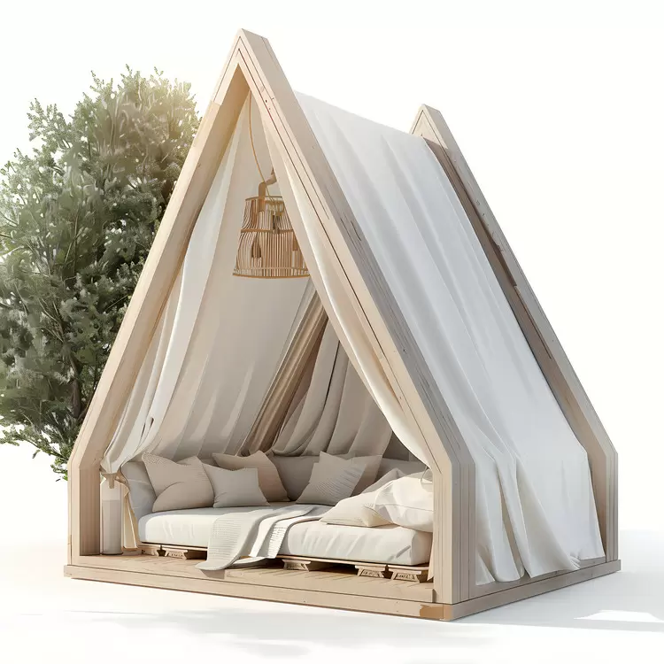 camping natural summer house relaxation beds