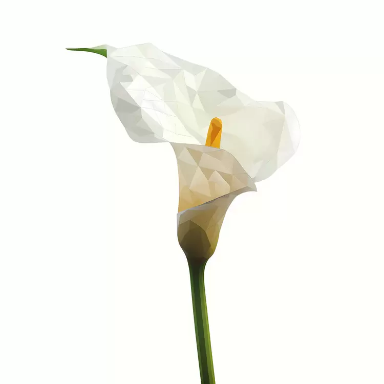 isolated on white background callas high contrast white flower calla lily