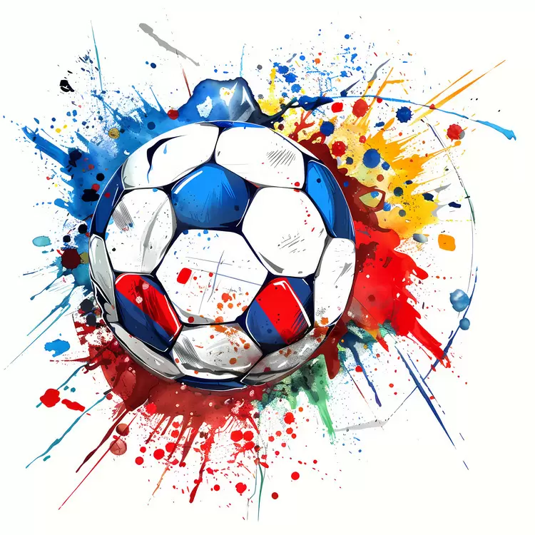 Patriotic colorful abstract Watercolor Inspiration