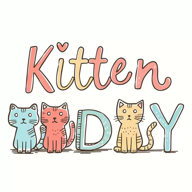 playful colorful cat kitten cute