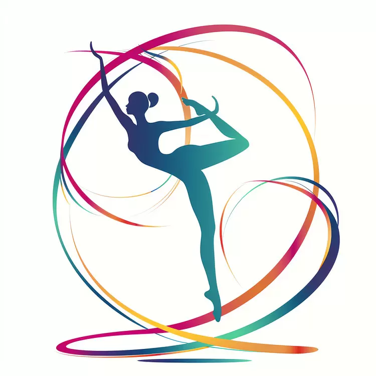 pose Rhythmic gymnastics dancer woman Olympic