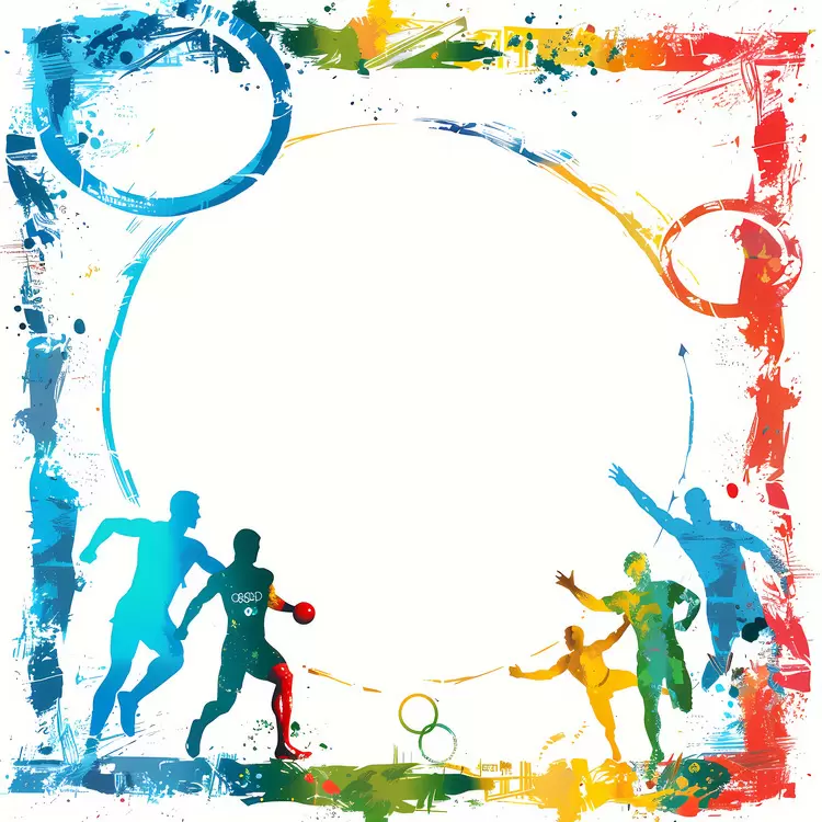 Olympic Grungy Modern Colorful Playful