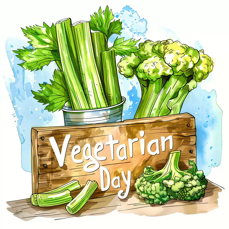 World Vegetarian Day natural herbs fruits food