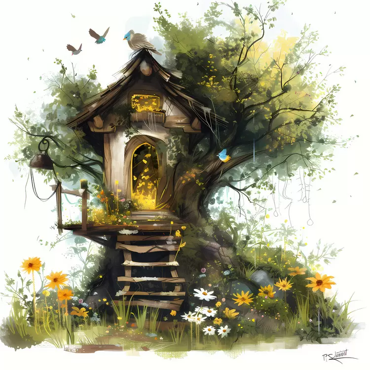 flowery nature imaginative pavilion summer house