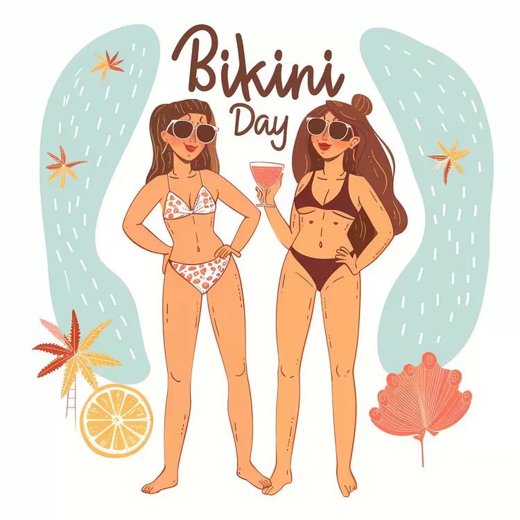 Oranges Bikini Day Swimwear Fruits