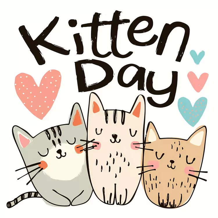 happy Kitten Day adorable cats love