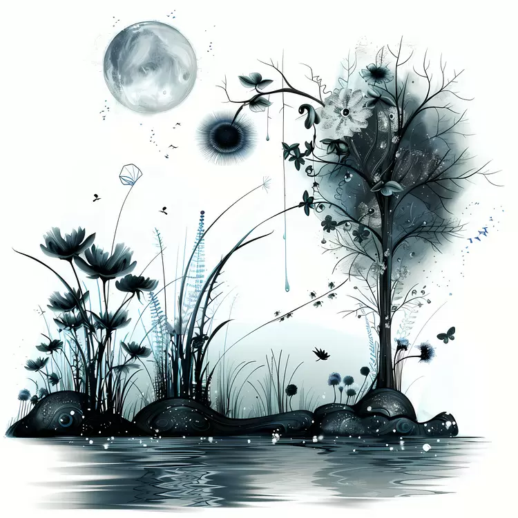clouds sky fantasy summer night