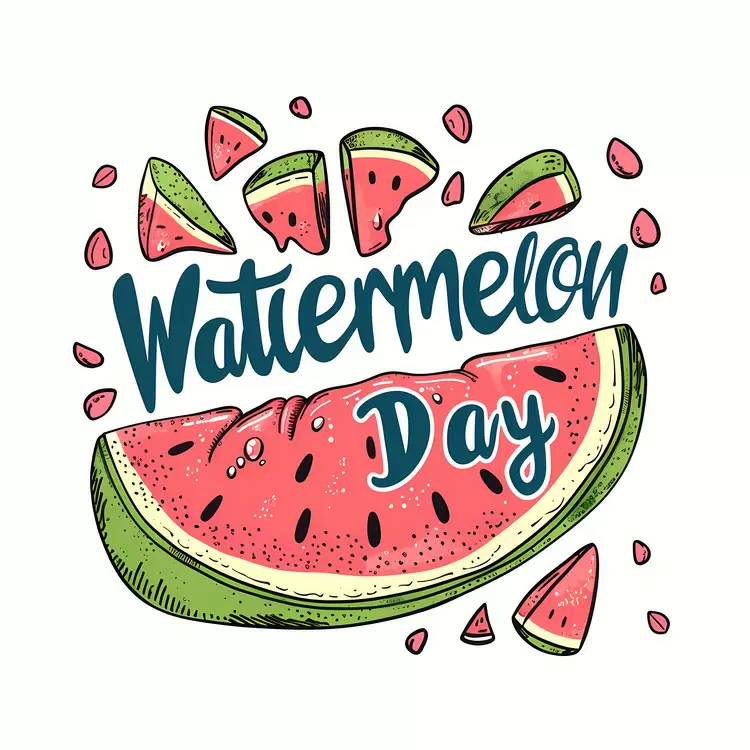 round fruit slice of melon summer fruit Watermelon Day fruit pattern