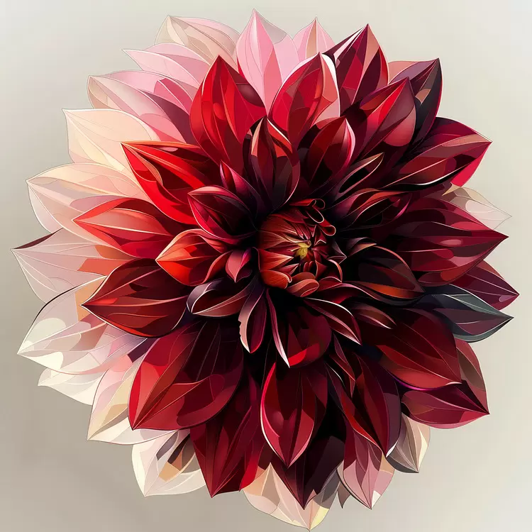 Artistic Vintage Petals Watercolor flower