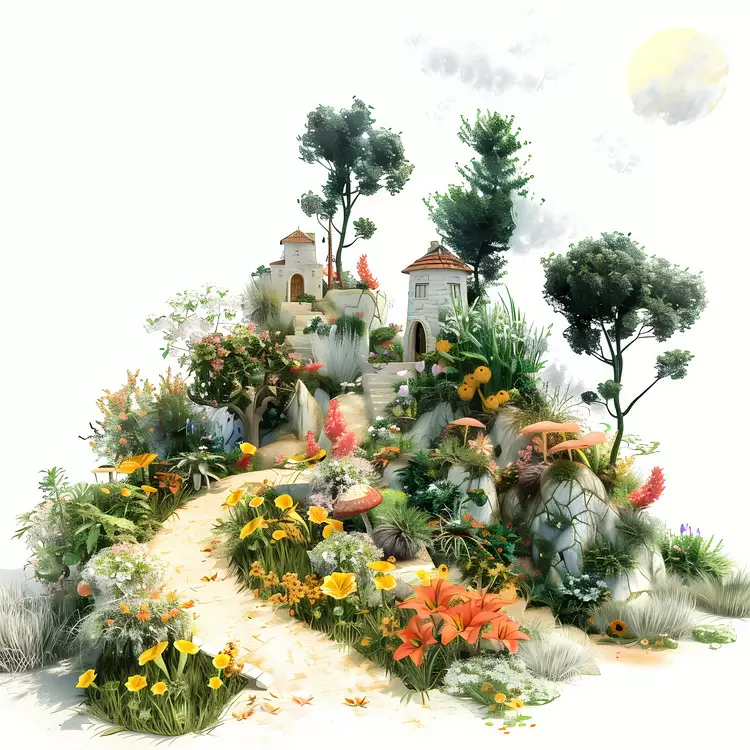 flowers botanical trees outdoor bushes