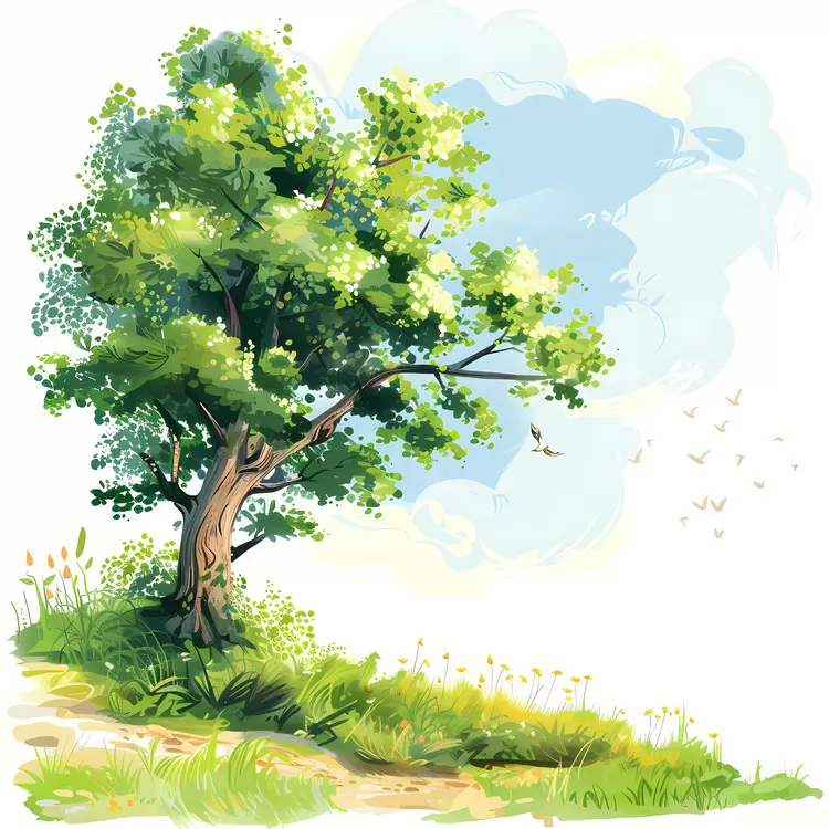 sunlight sky nature summer morning tree