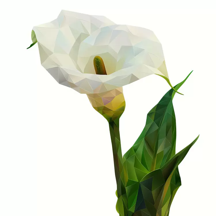 calla lily minimalist white elegant monochromatic