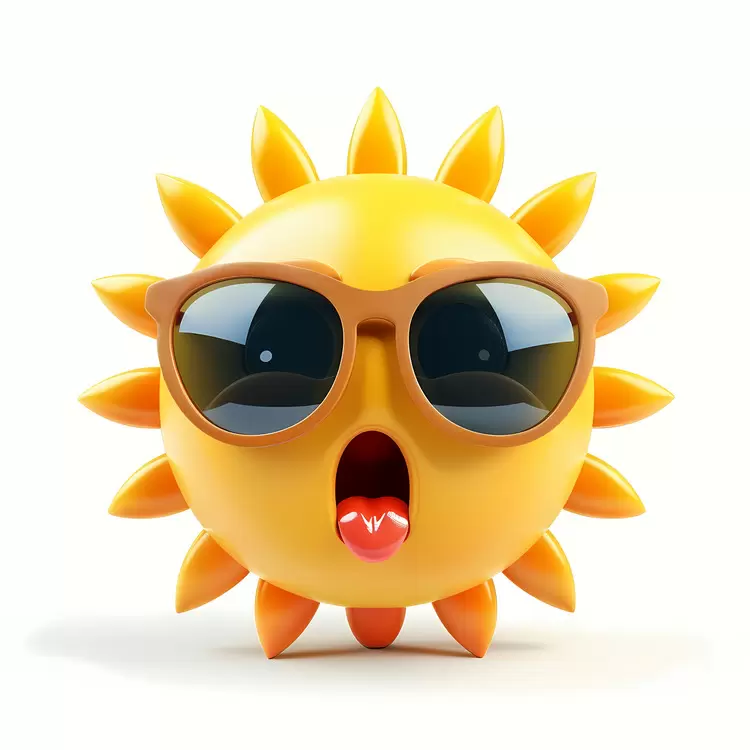 happy face summer sun jester sun cartoon grinning sun
