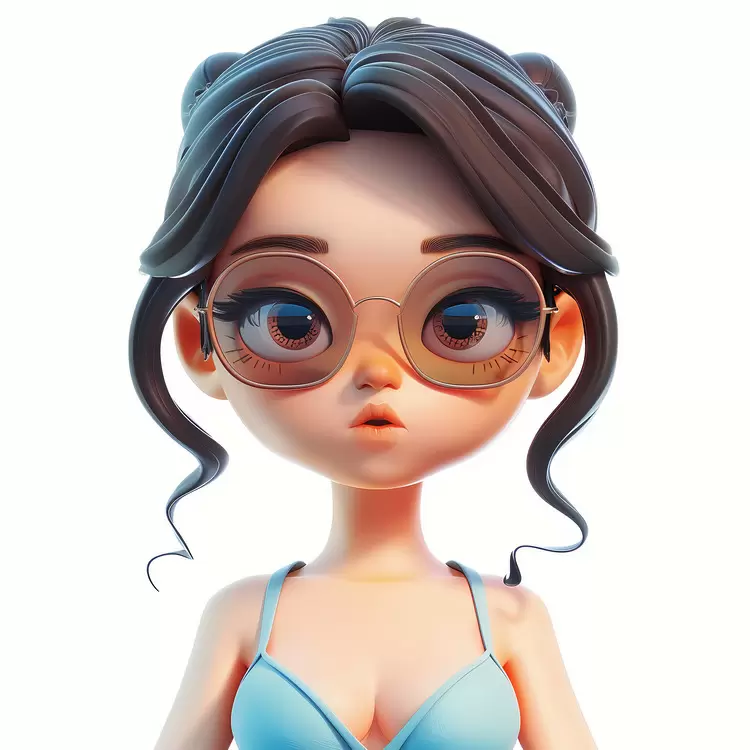 summer morning Character Vintage Cartoon Elegant. Don't use sentences