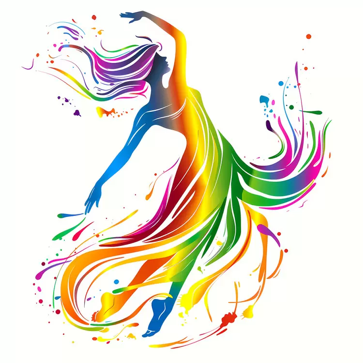 Dancer Abstract Expressionistic Figurative Art