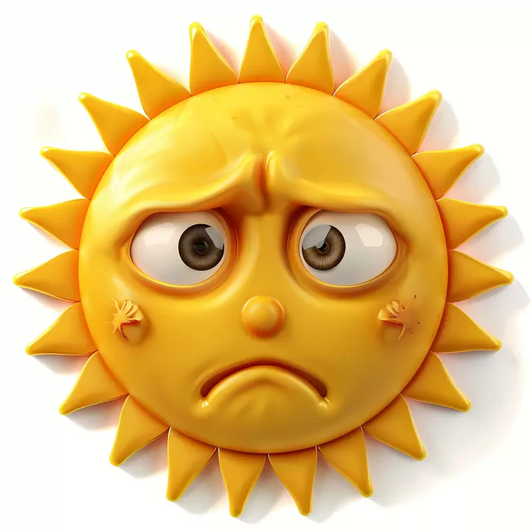 Happy sun Expressive sun Sun face Wry sun