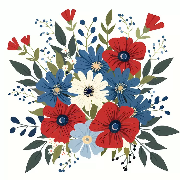 red arrangement green floral flowers