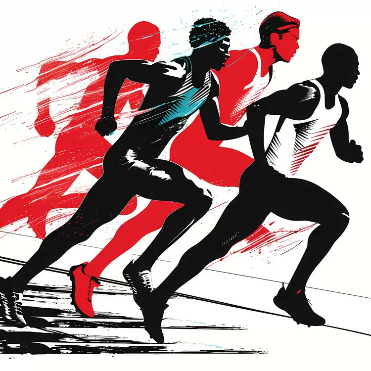 Runners Performance Track and field Athletes Race