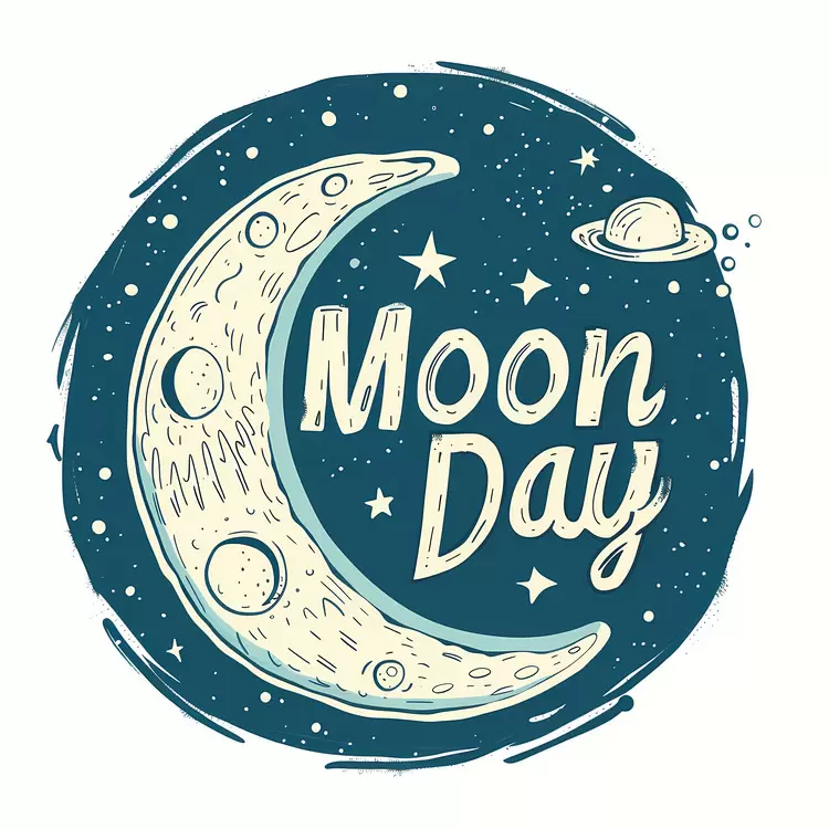 starry night satellites stargazing Moon Day galaxy art