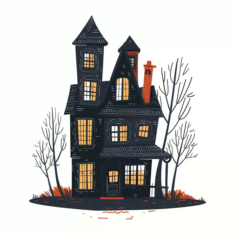 Creepy Haunted Mansion Spooky Scary House Gothic Architecture