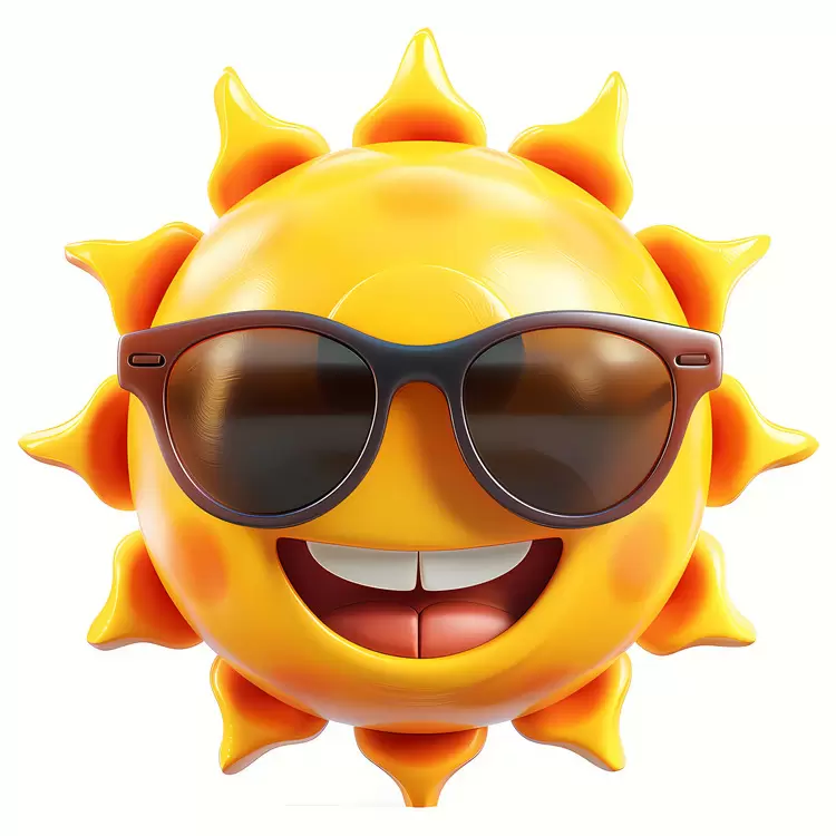 Wearing sunglasses Funny Smiling emoji
