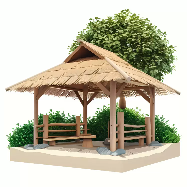 Rustic picnic shelter Wooden covered picnic area pavilion Picnic shelter made from wood Wooden gazebo