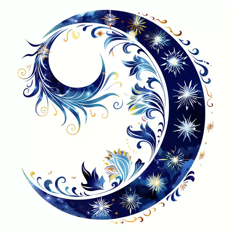 vector stars floral ornate swirly