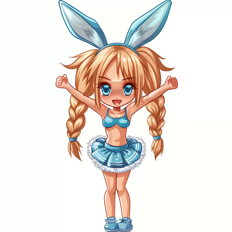 Spring Bunny Blue Bunnies Rabbit