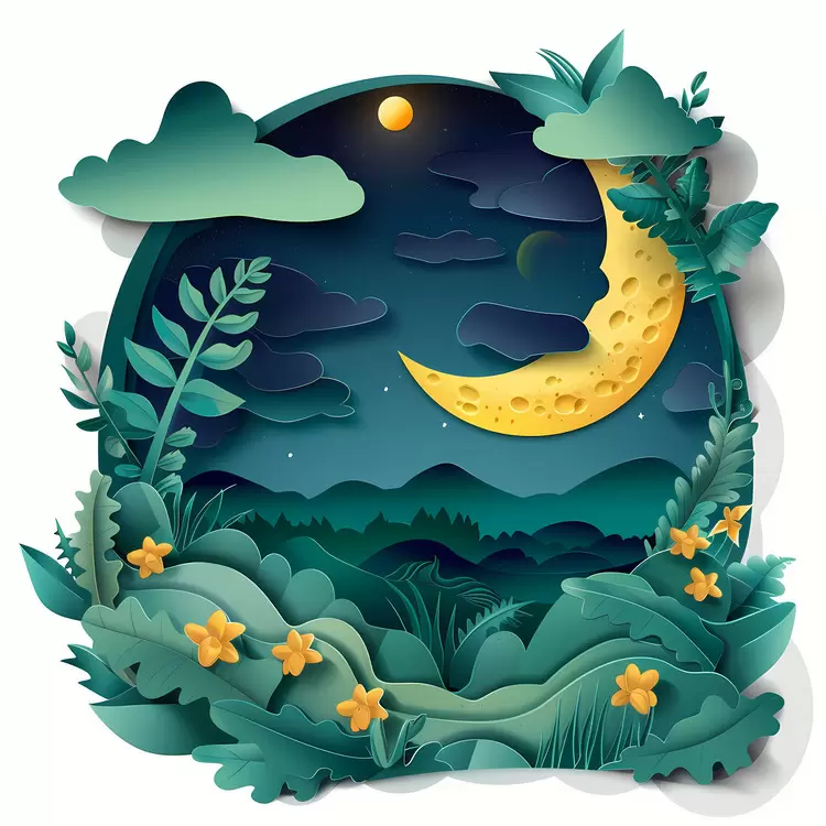 landscape Don't use sentences stars summer night plants