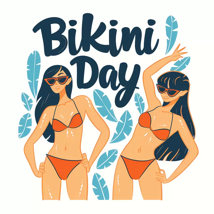 Bikini Day relaxation swimming girlfriends fun