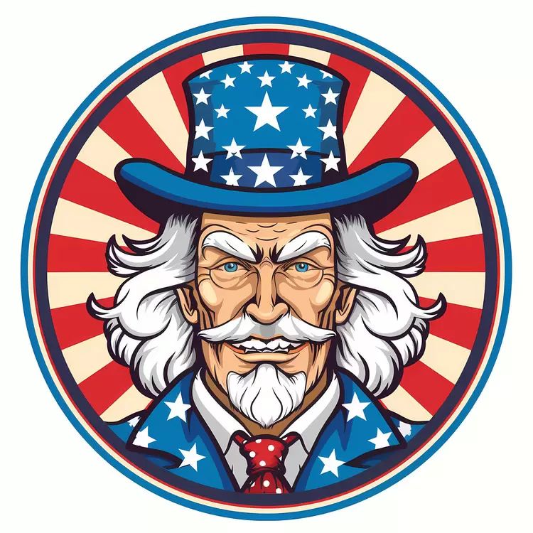 Nationalist Patriotic Vintage American flag 4th of July