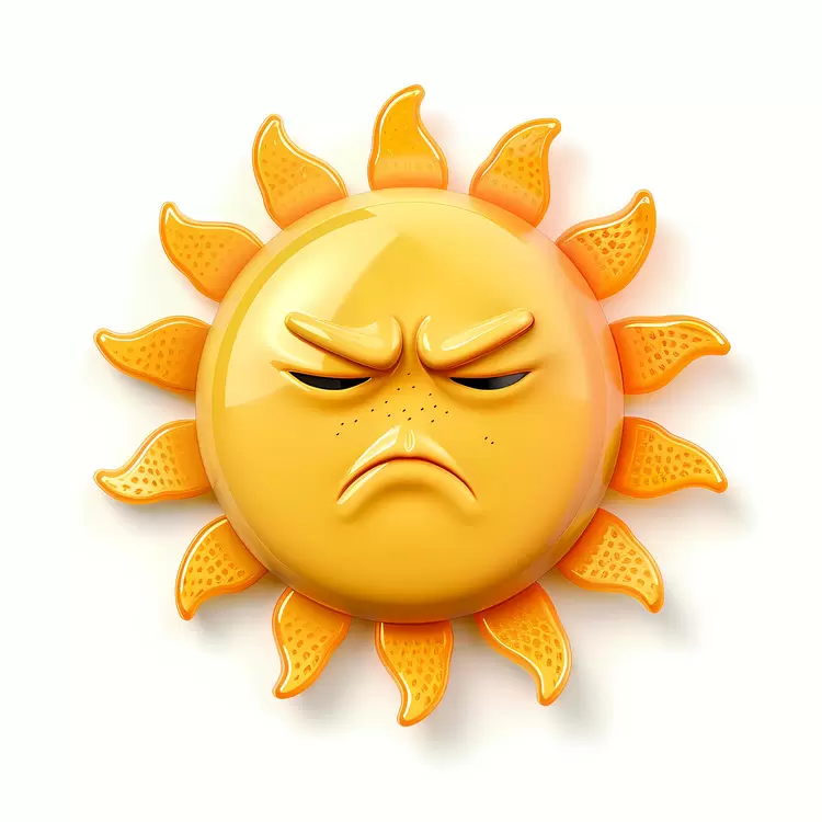 downcast sun sad sun contemplative sun disconsolate sun pensive sun