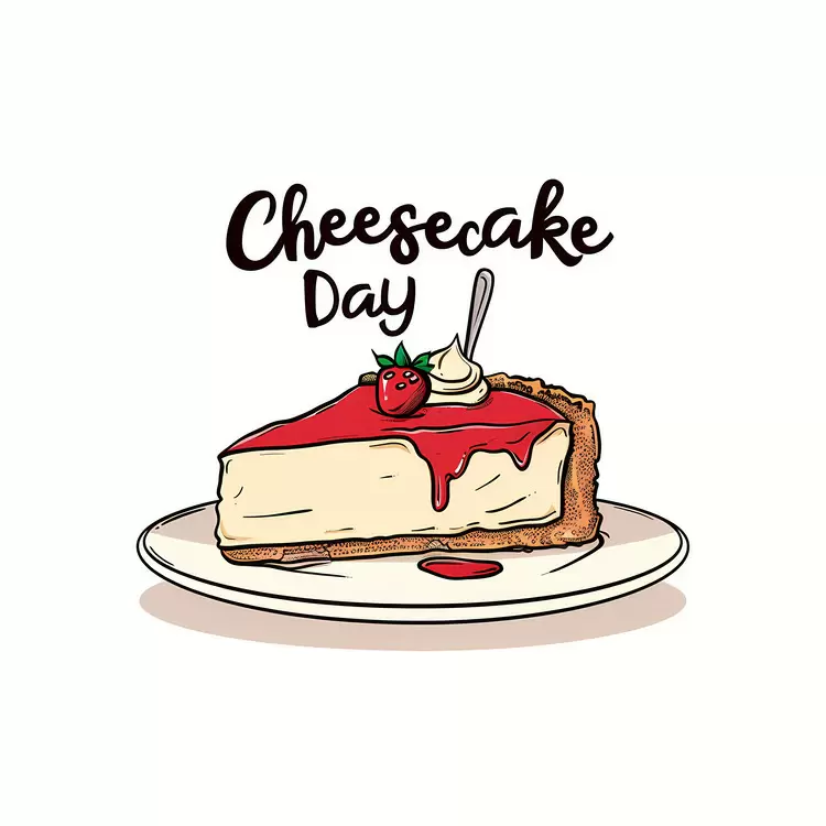 Cheesecake Day whipped cream cream cheese baked goods