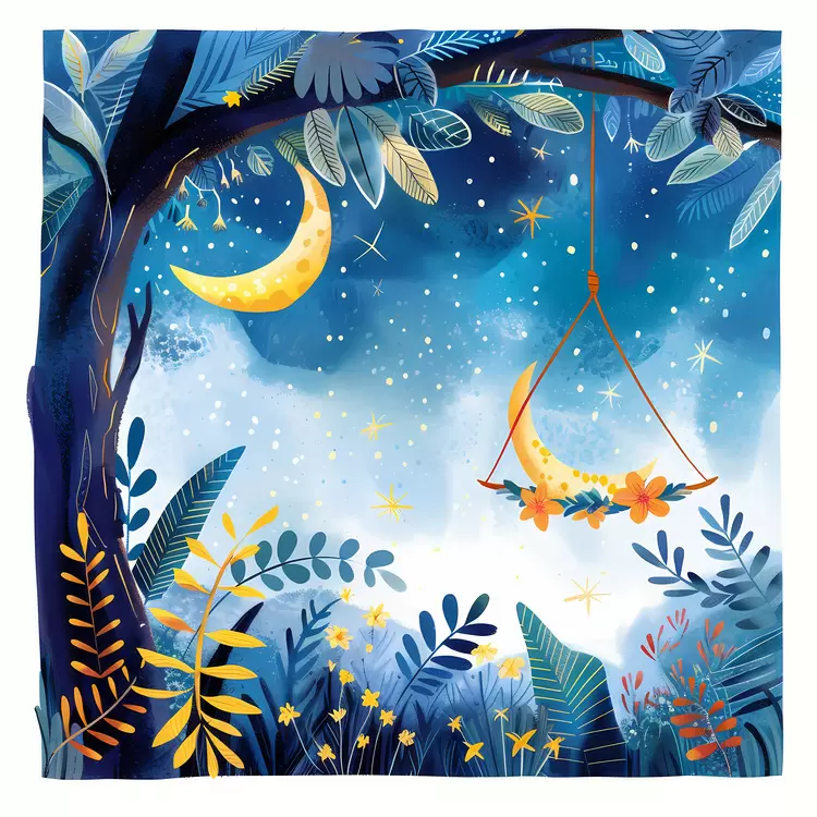 tree leaves stars forest flowers